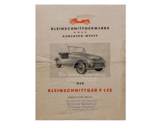 Werbung "Kleinschnittger F 125"